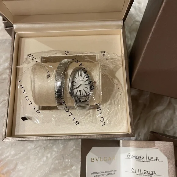 BVLGARI Tubogas Serpenti Stainless Steel Watch - Picture 8 of 11